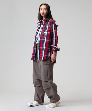 J.PRESS MEN 【AaronChang】【UNISEX】ヘビーフランネル シャツ / オーセンティックフィット ネイビー系4