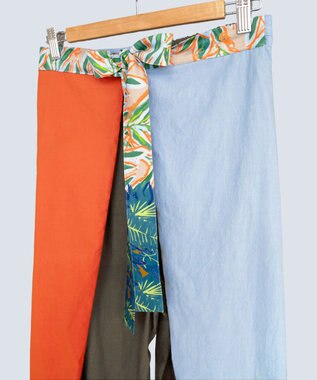 COQ 2WAY KNOT COTTON 前後2WAYパンツ スカイブルー