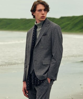 JOSEPH ABBOUD 【キングサイズ・ストレッチ/弱撥水】ムリネ ジャージ ジャケット ライトグレー系