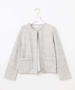 ANY SIS 【2SET】ウォッシャブルジャケット × ブラウス セット グレーミックス