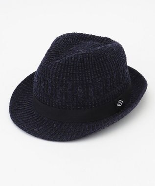 JOSEPH ABBOUD ウールサーモ ハット ネイビー系