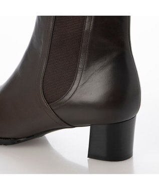 MODE ET JACOMO <MODE ET JACOMO>サイドゴアレザーショートブーツ ダークブラウン