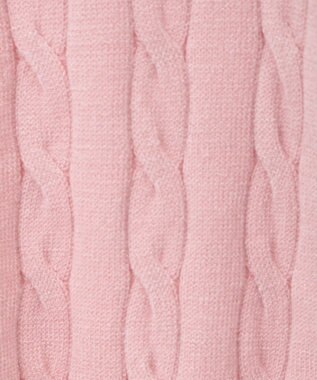 Green Parks チャーミーキティ／衿付き半袖ケーブルニット Pink