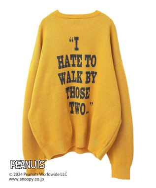 CRAFT STANDARD BOUTIQUE 【PEANUTS】クルーネックニット Mustard
