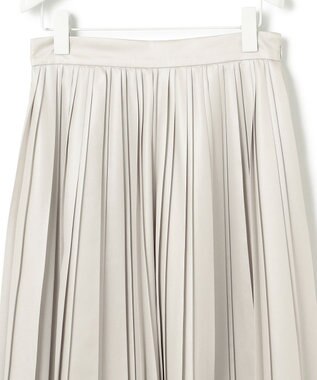 ICB 【洗える】レザーライクプリーツ スカート トープ系