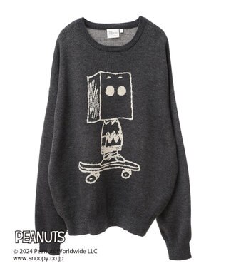 CRAFT STANDARD BOUTIQUE 【PEANUTS】クルーネックニット Black