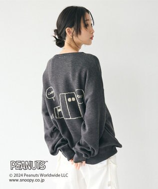 CRAFT STANDARD BOUTIQUE 【PEANUTS】クルーネックニット Black