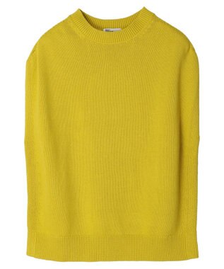 CRAFT STANDARD BOUTIQUE 洗える クルーネックニットベスト Mustard