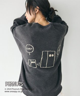 CRAFT STANDARD BOUTIQUE 【PEANUTS】クルーネックニット Black