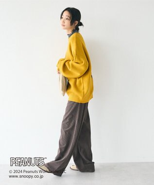 CRAFT STANDARD BOUTIQUE 【PEANUTS】クルーネックニット Mustard
