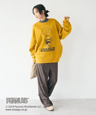CRAFT STANDARD BOUTIQUE 【PEANUTS】クルーネックニット Mustard