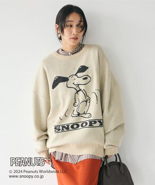 CRAFT STANDARD BOUTIQUE 【PEANUTS】クルーネックニット Ivory