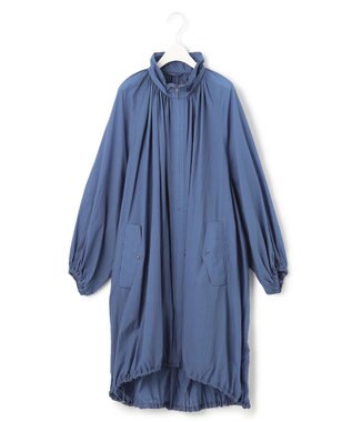 ICB 【撥水加工】シアーナイロンタフタ フーデットコート スマルトブルー系