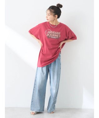 earth music&ecology ウ゛ィンテージライクツアーＴｅｅ Pink