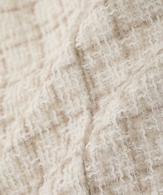 earth music&ecology 【セットアップ可】フリンジツイードビスチェ Ivory