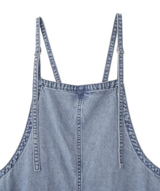 YECCA VECCA 綿麻デニムサロペット Light Indigo