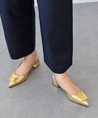 INTER-CHAUSSURES 【FABIO RUSCONI】ポインテッドトウバックルバックバンド