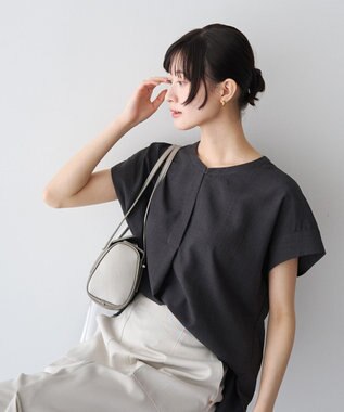 YECCA VECCA 【マシンウォッシャブル】サラサラスキッパーブラウス