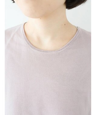 Green Parks ・swing by チュールレイヤーノースリーブニット Pink