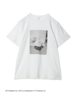 Green Parks ＬＩＦＥ　猫フォトＴシャツ White