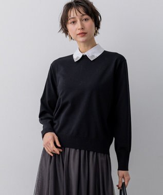 23区 【先行予約/WEB&一部店舗限定】ビジューデザイン 2WAY ニット