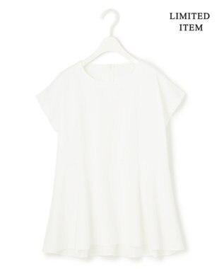 ICB L 【WEB限定・洗える】綿エステル天竺 へプラムカットソー