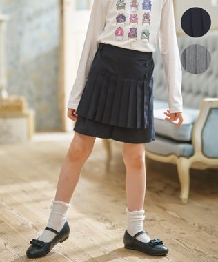 組曲 KIDS 【150-160㎝】プリーツ ショートパンツ