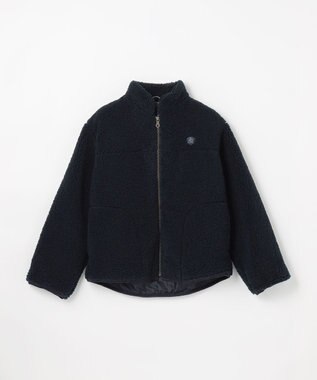 J.PRESS KIDS 【140-170cm】スタンドカラー ボア ブルゾン ネイビー系