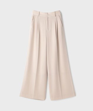 GRACE CONTINENTAL トリアセタックワイドパンツ ベージュ