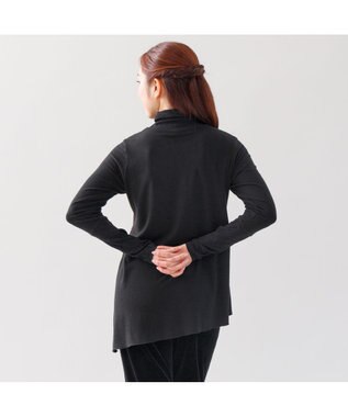 Chacott ノーソーイングニットコンビTシャツ ブラック