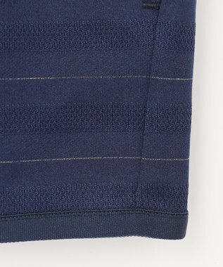 23区GOLF 【WOMEN】便利なUV羽織！【吸水速乾/UVカット】ラメボーダージャージ ネイビー系