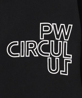 PW CIRCULUS 【MEN】アスレジャー 裏毛 ジップアップ パーカー ブラック系