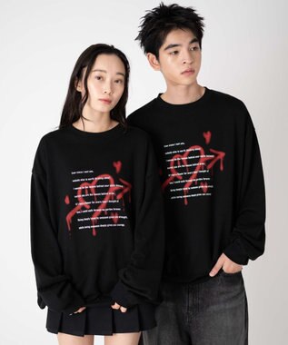 WEGO 【ユニセックス着用ITEM/SMLサイズ展開】アソートグラフィックプルオーバー2 柄40