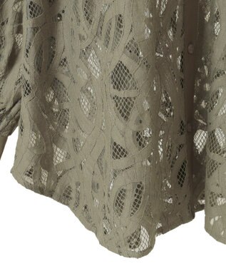 Green Parks ・ＥＬＥＮＣＡＲＥ　ＤＵＥ　総レースブラウス Sax