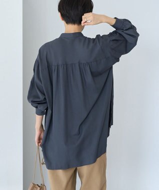 AMERICAN HOLIC ＳＥＴ　イージーケアギャザーシャツ＋ニットベスト Black