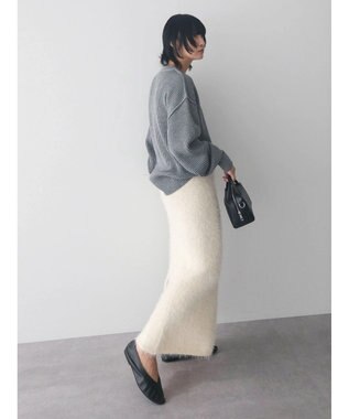 Green Parks ・Ｐｅｔｉｔ　Ｆｌｅｕｒ　シャギーニットスカート Ivory