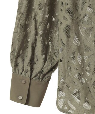 Green Parks ・ＥＬＥＮＣＡＲＥ　ＤＵＥ　総レースブラウス Sax