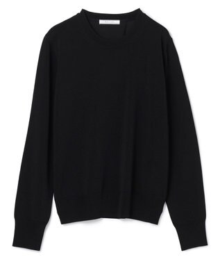 BEIGE， 【WEB限定・洗える】LECERF / 異素材バックシアーストレッチニット Black