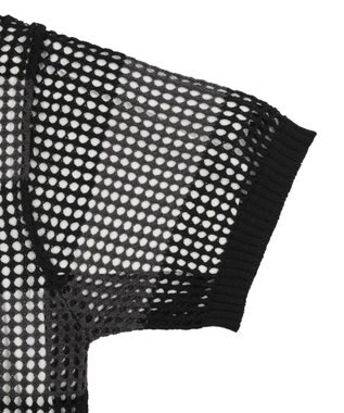 WEGO 【３点SET】アンサンブルメッシュニットプルオーバー（SS） ブラックボーダー