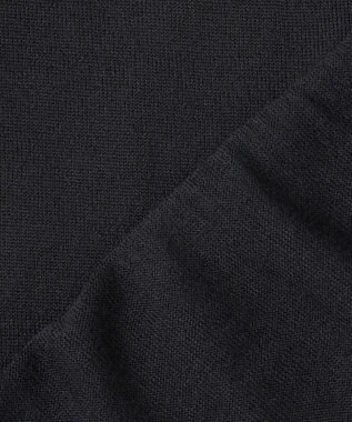 GOTAIRIKU 体温調整に【洗える/チクチクしにくい/ピリングしにくい】イタリア糸 ハイゲージ ベスト_WOOL100% ブラック系