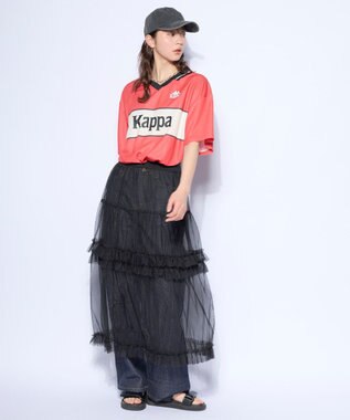 OP／FILA 【Kappa】襟付きゲームシャツ Tシャツ オレンジ