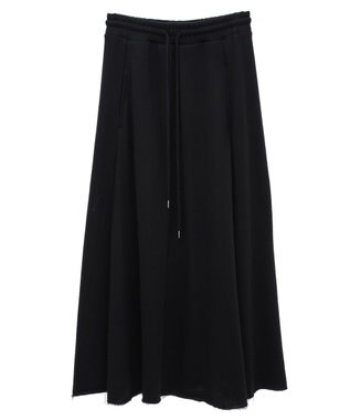 CRAFT STANDARD BOUTIQUE 【ＷＥＢ限定】裏毛カットオフフレアスカート Black