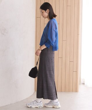 AMERICAN HOLIC シャーリングタイトスカート Charcoal Gray