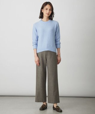 J.PRESS LADIES L チェルビック セミワイド パンツ ブラウン系