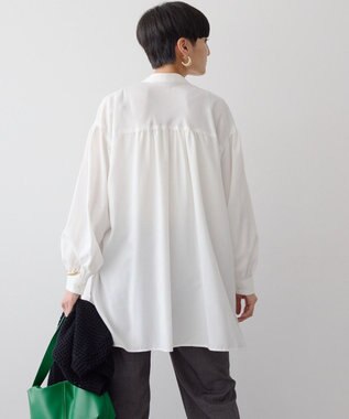AMERICAN HOLIC ＳＥＴ　イージーケアギャザーシャツ＋ニットベスト Off White