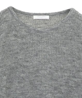 Green Parks シアーゆったりニットプルオーバー Gray