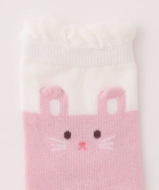 ANY KIDS 【3点セット】ソックス (ウサギポンポン) ホワイト系