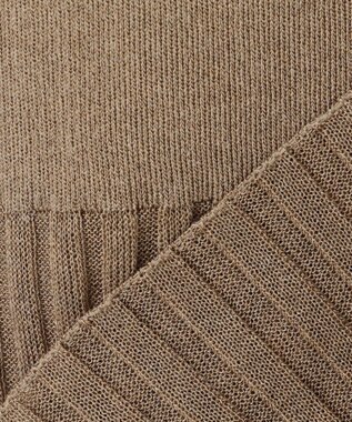 uncrave シアーニット コンビトップス モカ