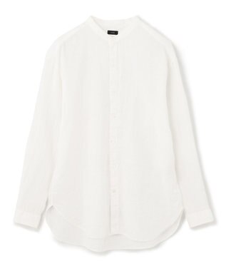 JOSEPH HOMME FRENCH LINEN OX BAND COLLAR SHIRT