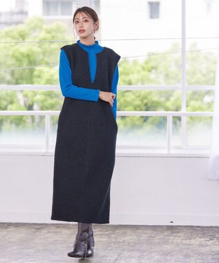 ボアジャンパースカート ワンピース